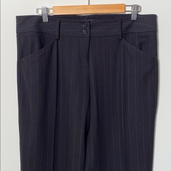 Josef pinstripe wide leg pant - Picture 2 of 5